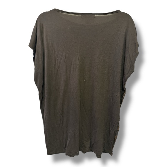 MICHAEL Michael Kors Plus Size Brown Sequined T-Shirt - Picture 3 of 7